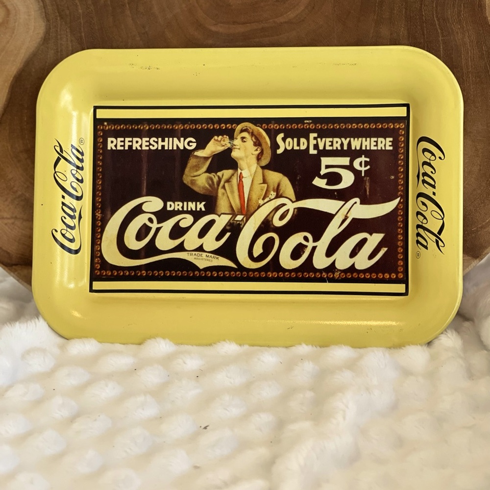 Coca-Cola Vintage Yellow Tray